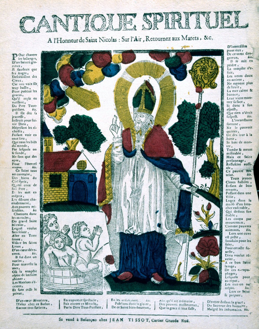 Pyhä Nikolaus, 1800-luku tekijältä Unbekannt