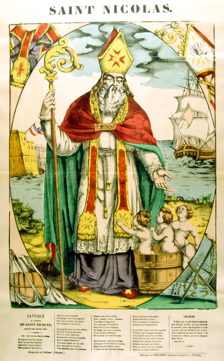 Pyhä Nikolaus, 1800-luku tekijältä Unbekannt