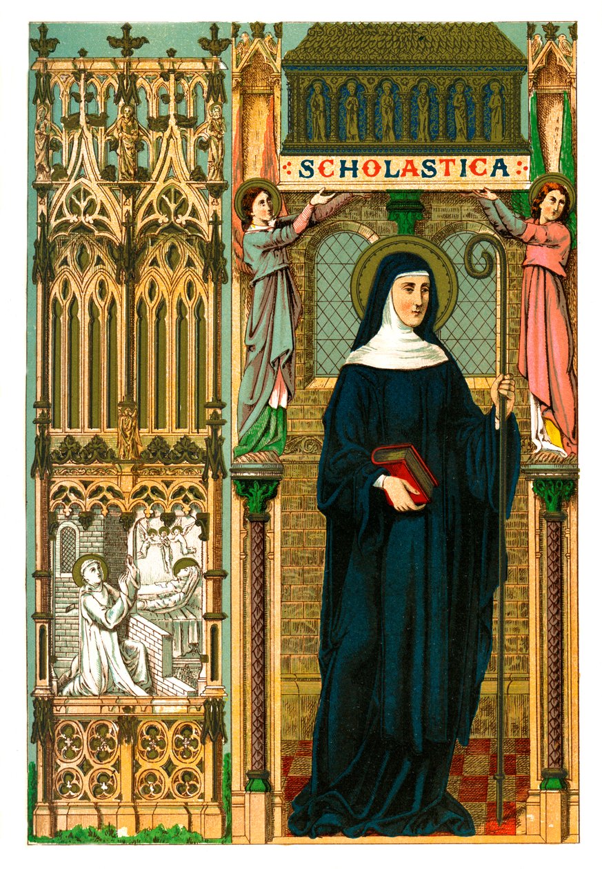 St Scholastica, 1886 tekijältä Unbekannt