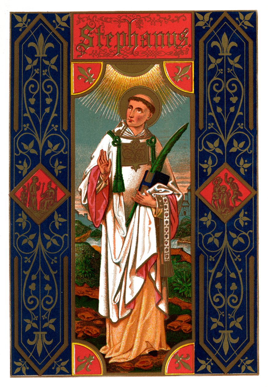 Pyhä Stefanus, 1886 tekijältä Unbekannt