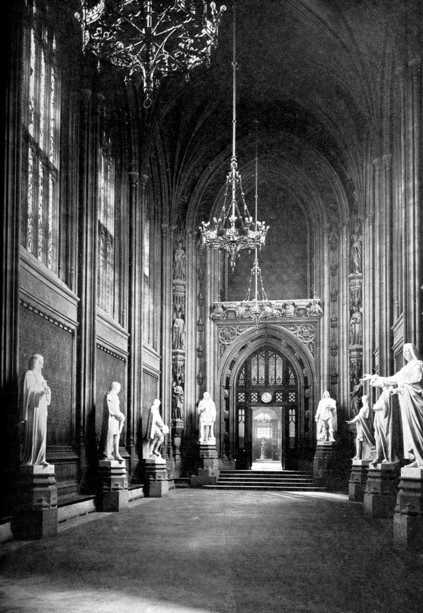 St Stephens Hall, Westminsterin palatsi, Lontoo, 1905 tekijältä Unbekannt