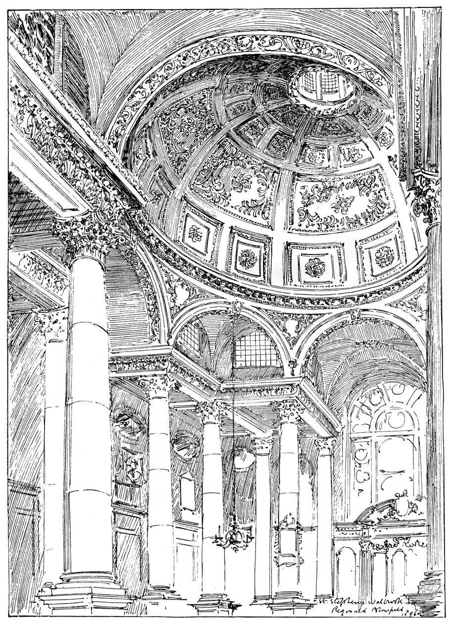 St Stephens Walbrook, 1899 tekijältä Unbekannt