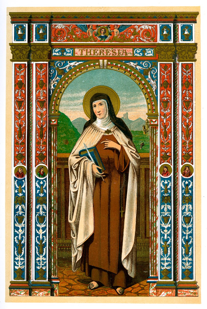 Pyhä Teresa Avilalainen, 1886 tekijältä Unbekannt