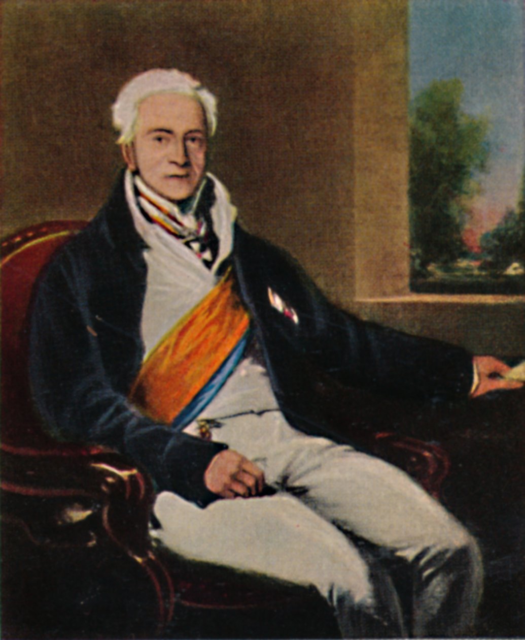 Osavaltion liittokansleri prinssi Hardenberg 1750-1822. - Lawrencen maalaus, 1934. tekijältä Unbekannt