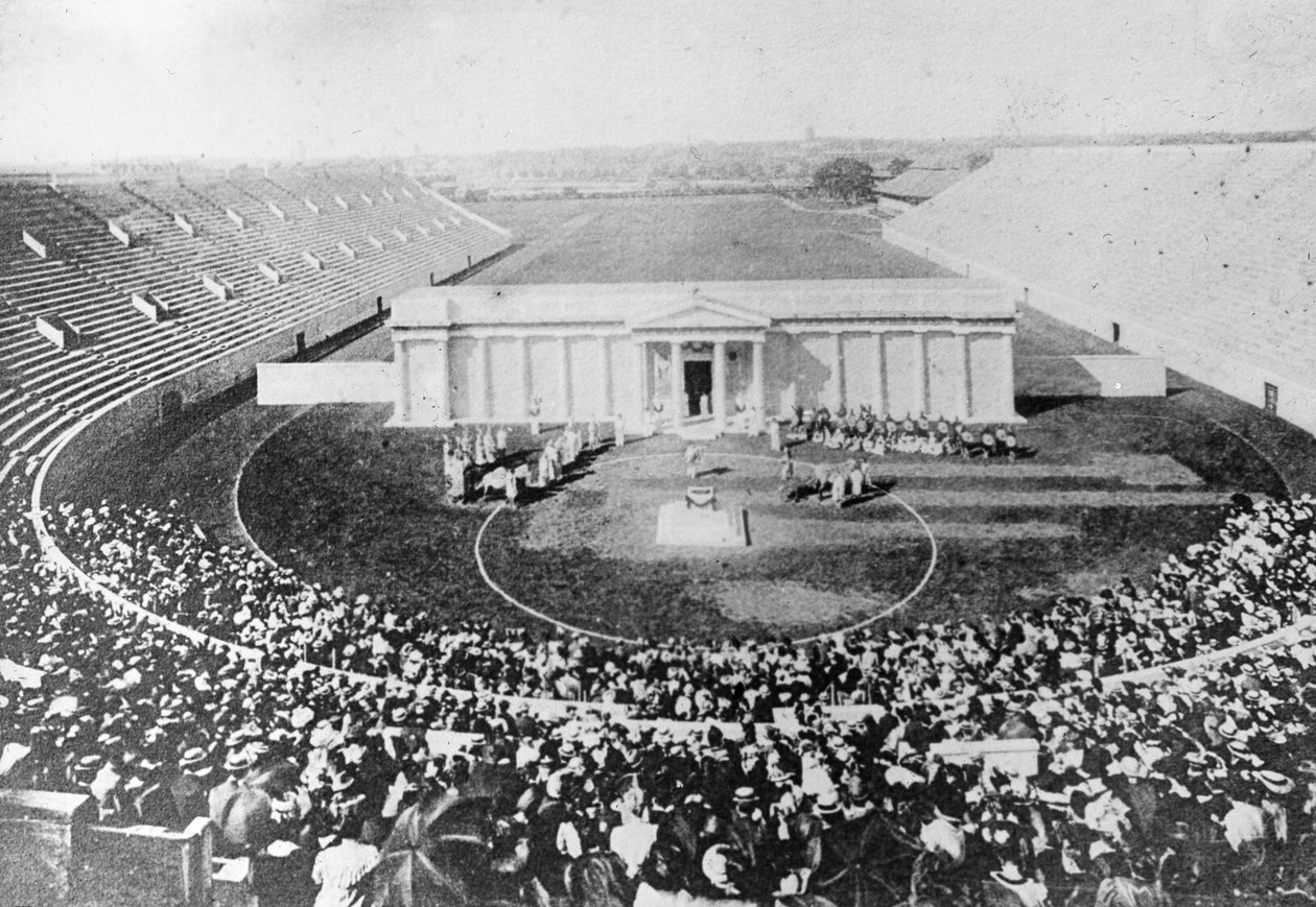 Stadion, Harvard University, Cambridge, Massachusetts, USA, 1900-luvun alku tekijältä Unbekannt
