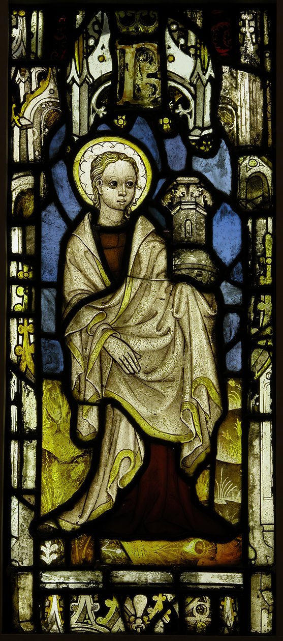 St. Barbaran lasimaalaus, brittiläinen, n. 1450. tekijältä Unbekannt