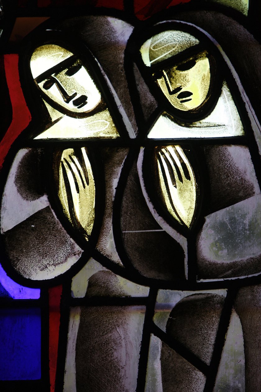 Lasimaalaus Notre-Dame-de-la-Trinite kirkossa Nuns, Blois, Ranska tekijältä Unbekannt