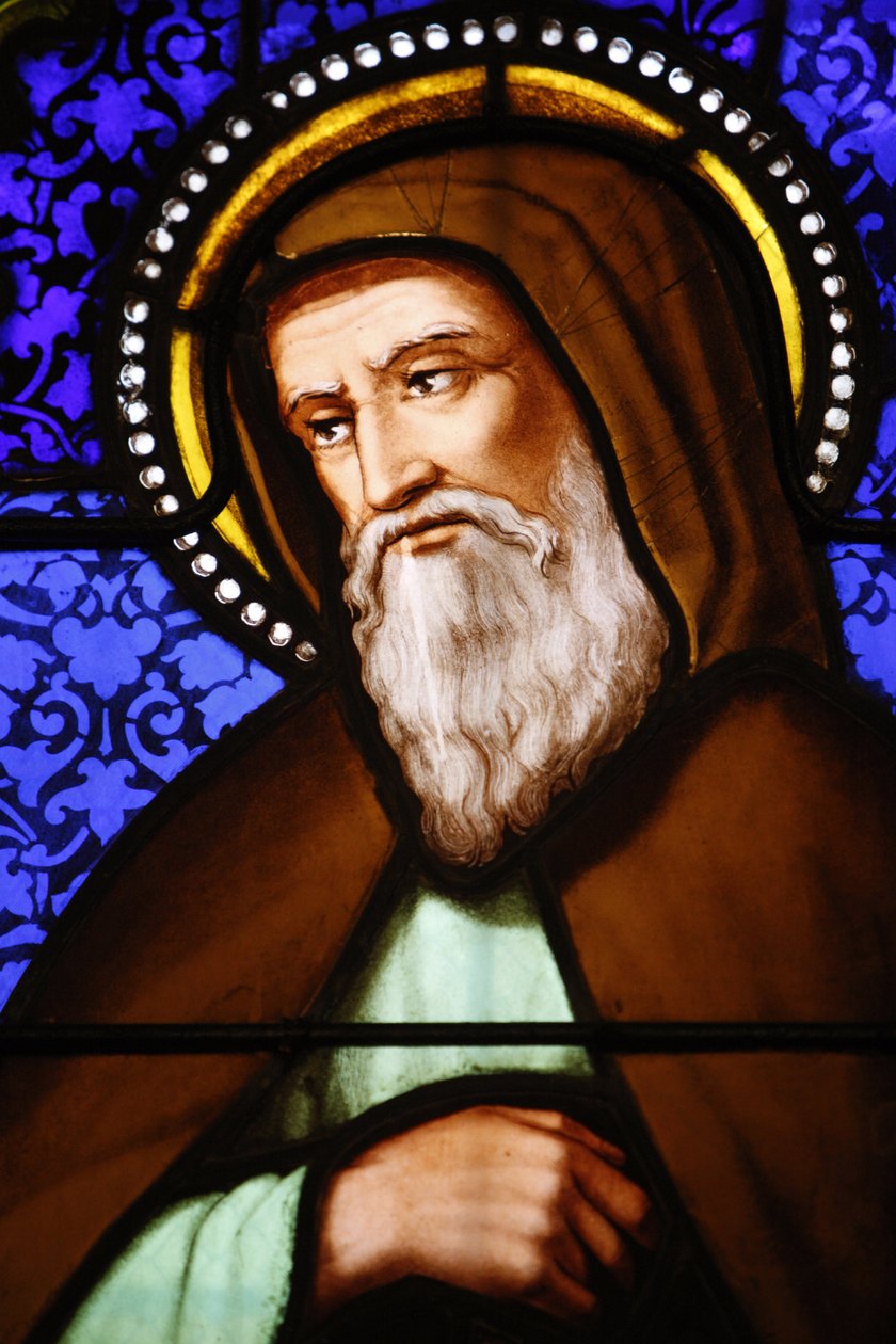 Lasimaalaus St Paulin kirkossa Lyonissa: Saint Bonaventure, Lyon, Ranska tekijältä Unbekannt