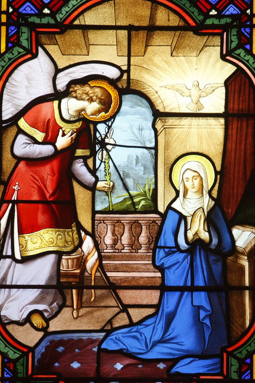 Lasimaalaus: Annunciation, Levallois-Perret, Ranska tekijältä Unbekannt