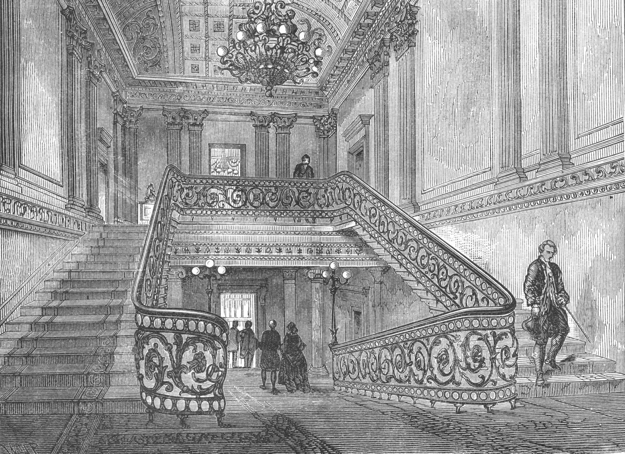 Portaikko Northumberland Housessa, 1897 tekijältä Unbekannt