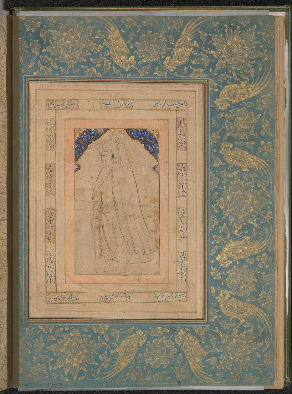 Seisova nuori viitta, Folio Bellini-albumista, 1500-luvun loppu. tekijältä Unbekannt