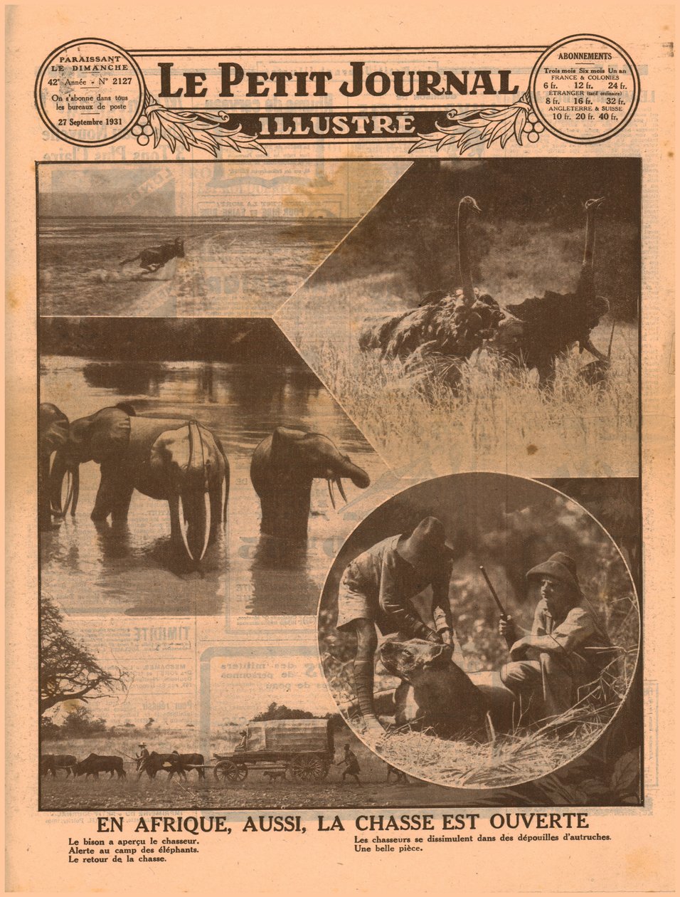 Afrikan metsästyskauden alku, 1931. tekijältä Unbekannt