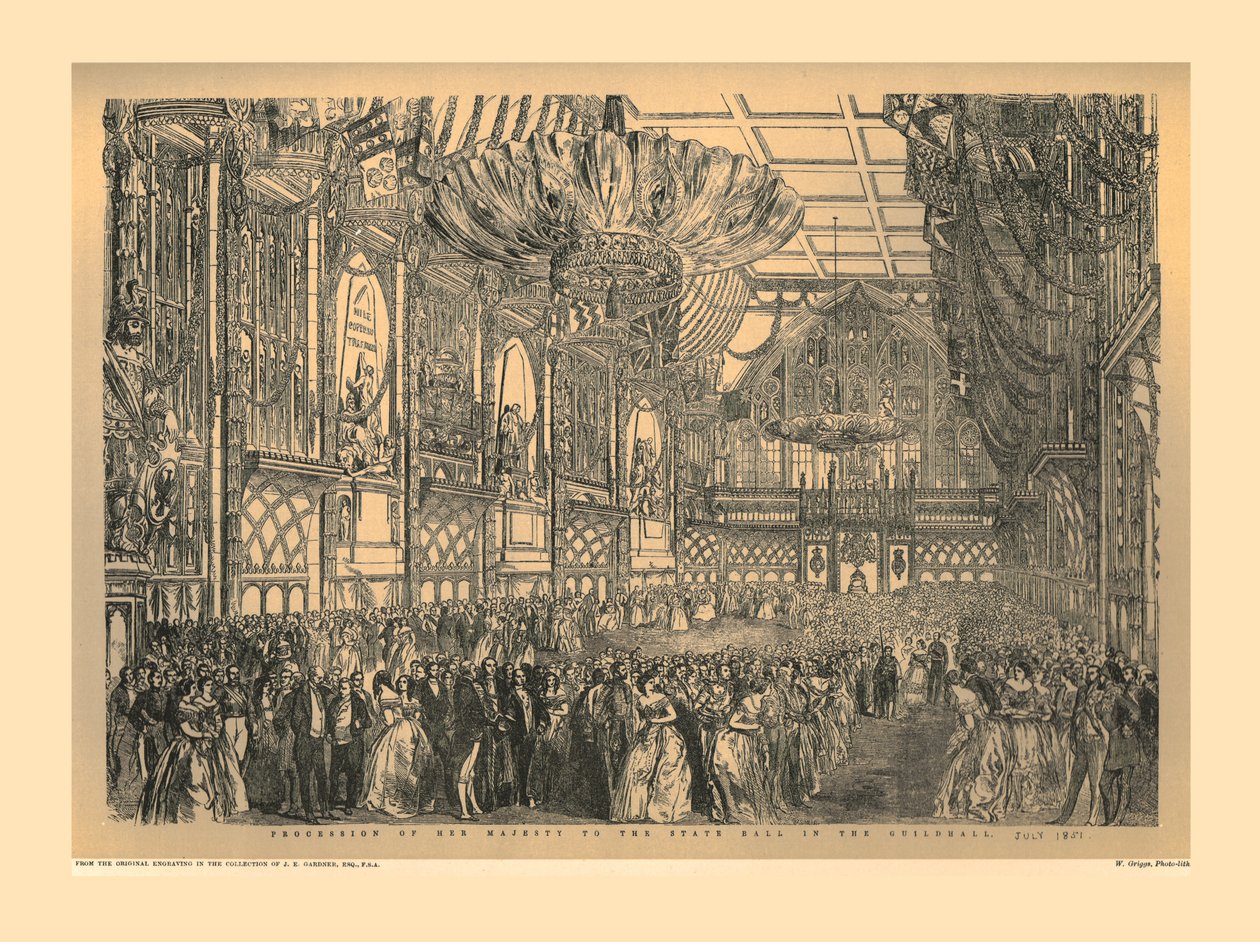 State Ball kiltatalossa, 1851, 1886 tekijältä Unbekannt