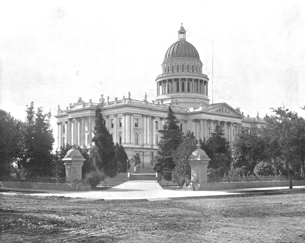 State Capitol, Sacramento, Kalifornia, USA, 1900. tekijältä Unbekannt