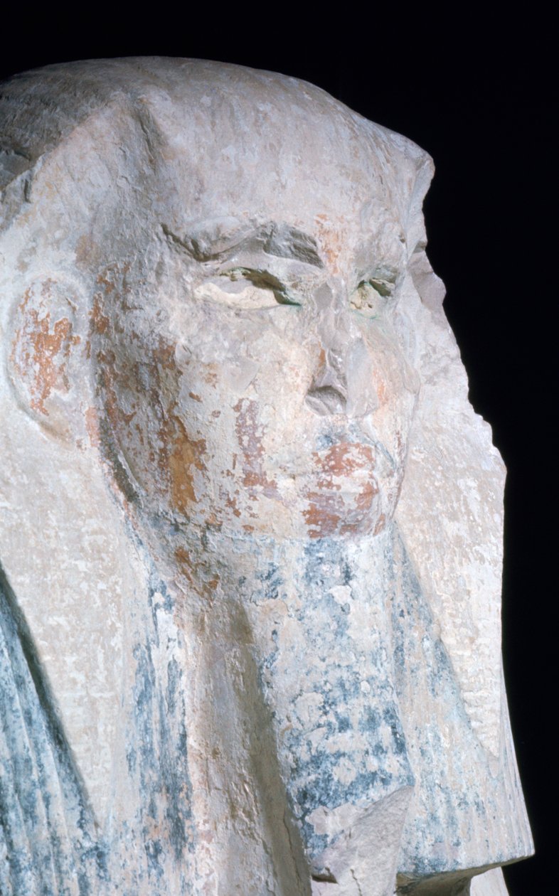 Muinaisen Egyptin faaraon Djoserin patsas 2600-luvulla eaa tekijältä Unbekannt