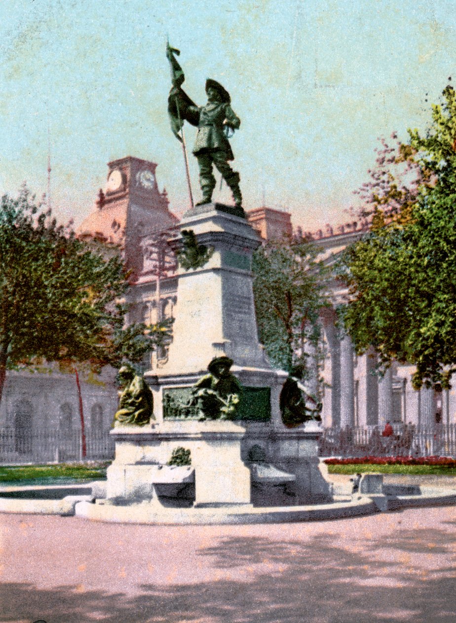 Paul Chomedey de Maisonneuven patsas, Montreal, 1904 tekijältä Unbekannt