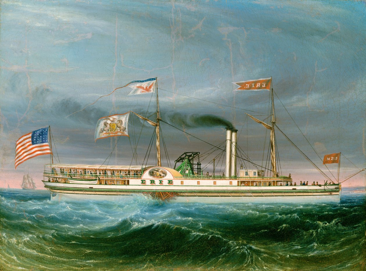 Höyrylaiva Erie, luultavasti 1837. tekijältä Unbekannt