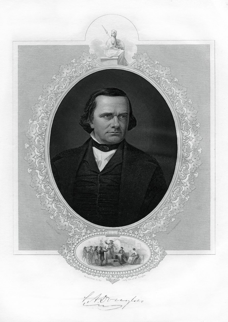 Stephen A Douglas, yhdysvaltalainen poliitikko, 1862-1867 tekijältä Unbekannt
