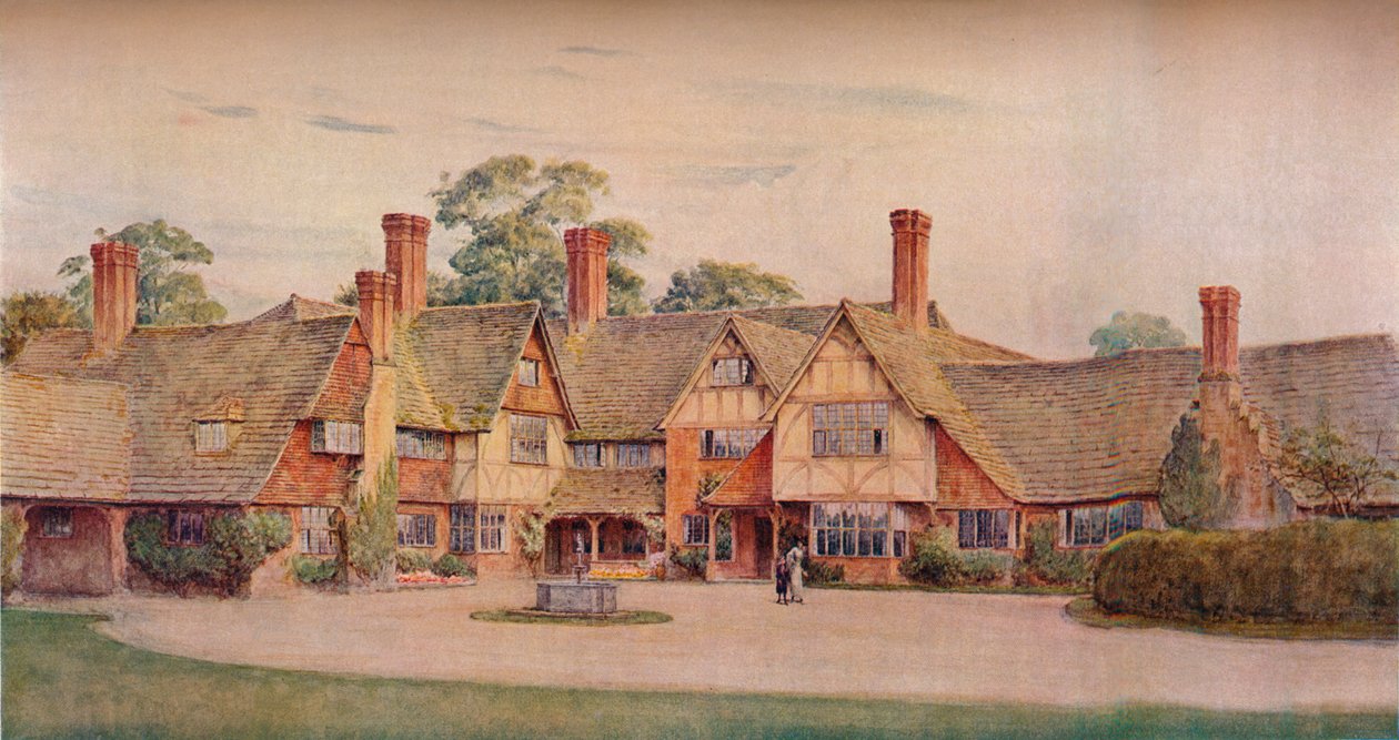 Stoke Barn, Fulmer, Bucks. Gerald Unsworth & Inigo Triggs, arkkitehdit, 1914 tekijältä Unbekannt