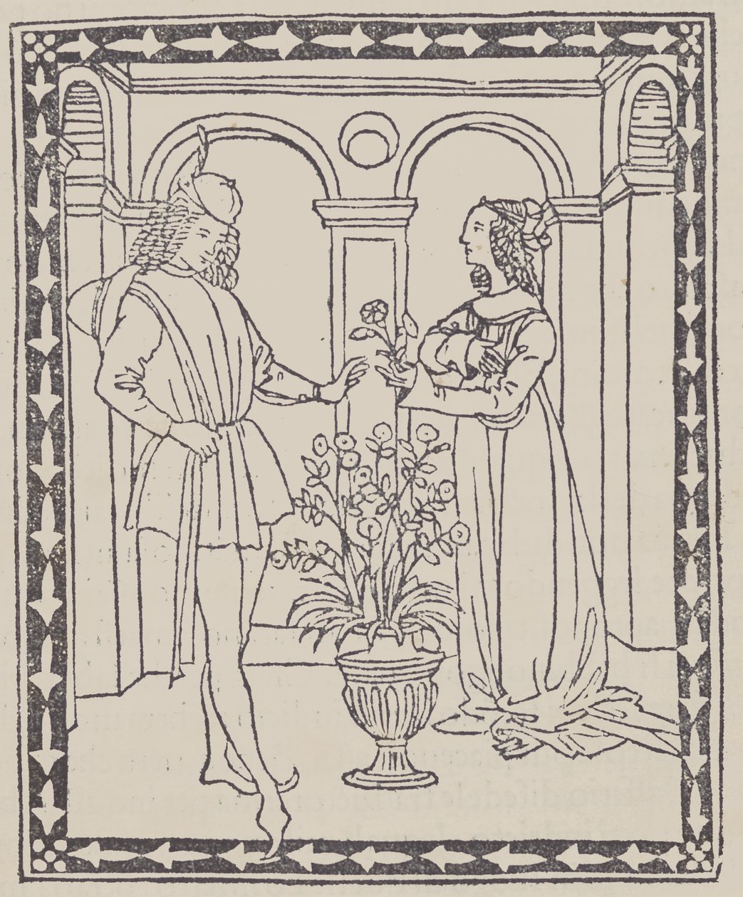 Tarina kahdesta rakastajasta Tarina kahdesta rakastajasta, n. 1495-1500. tekijältä Unbekannt