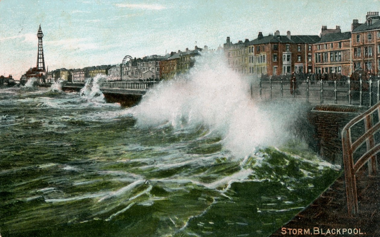 Storm, Blackpool, Lancashire, 1905 tekijältä Unbekannt