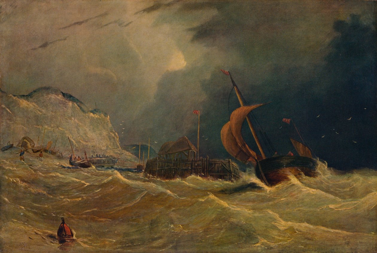 Myrskyinen merimaisema, c1830, 1938 tekijältä Unbekannt