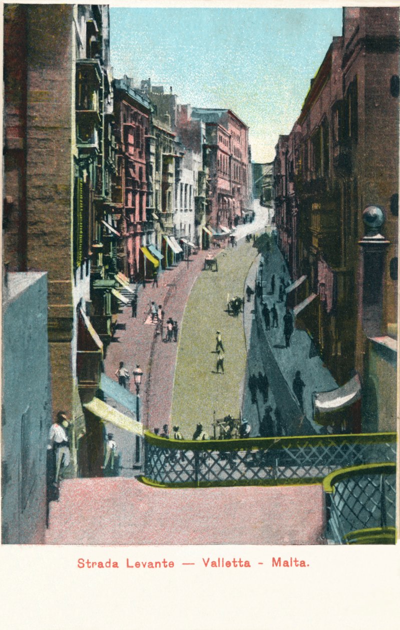 Strada Levante - Valletta - Malta, c1900 tekijältä Unbekannt