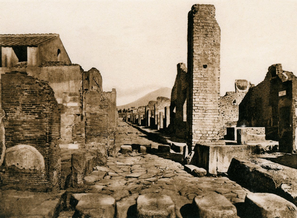 Strada Stabiana, Pompei, Italia, 1900-luku tekijältä Unbekannt
