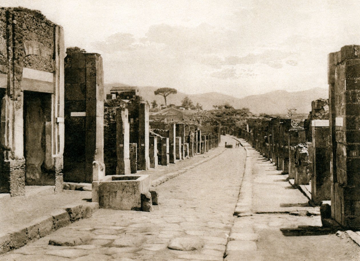 Strada dell Abbondanza, Pompei, Italia, 1900-luku tekijältä Unbekannt