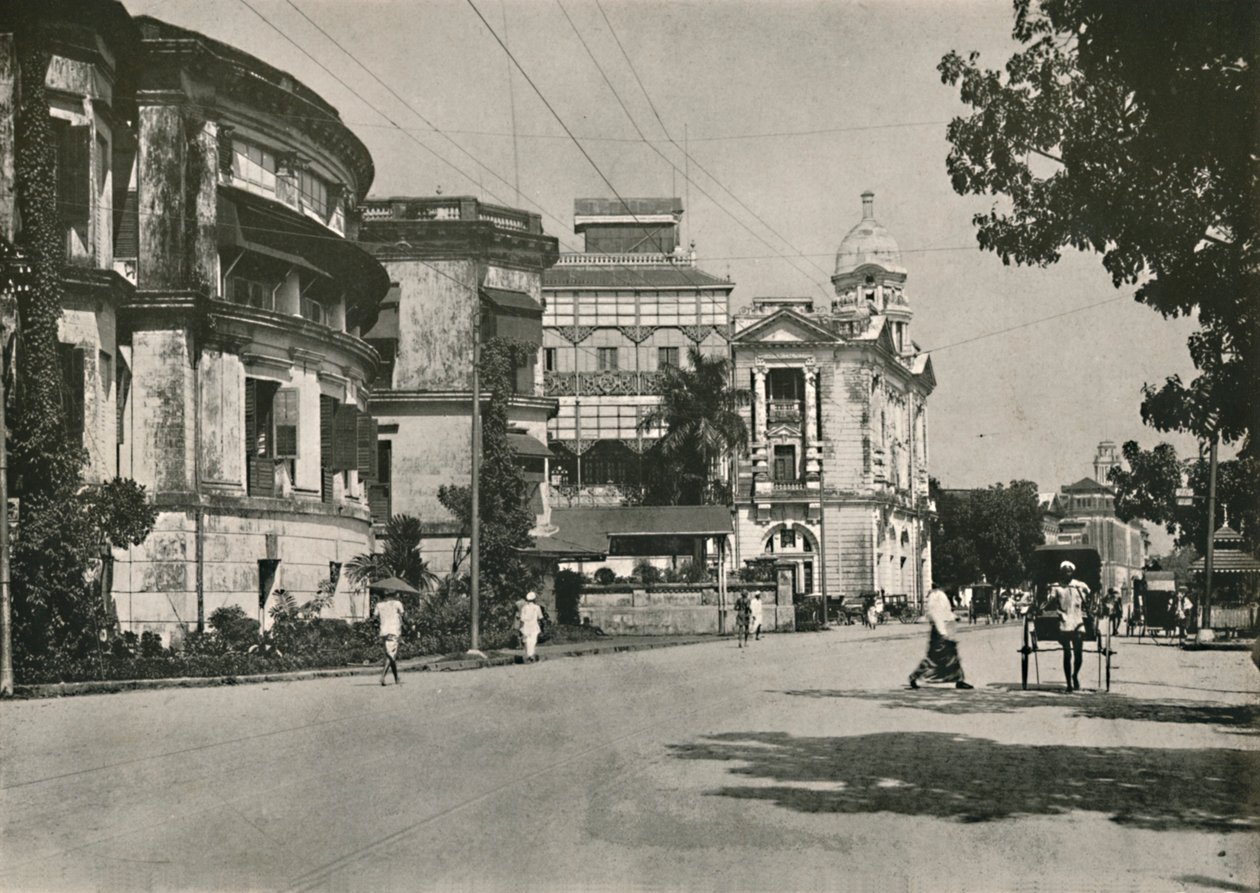 Strand Road, Rangoon. - Posti, Imperial Bank of India. Custom House etäisyydellä, 1900. tekijältä Unbekannt