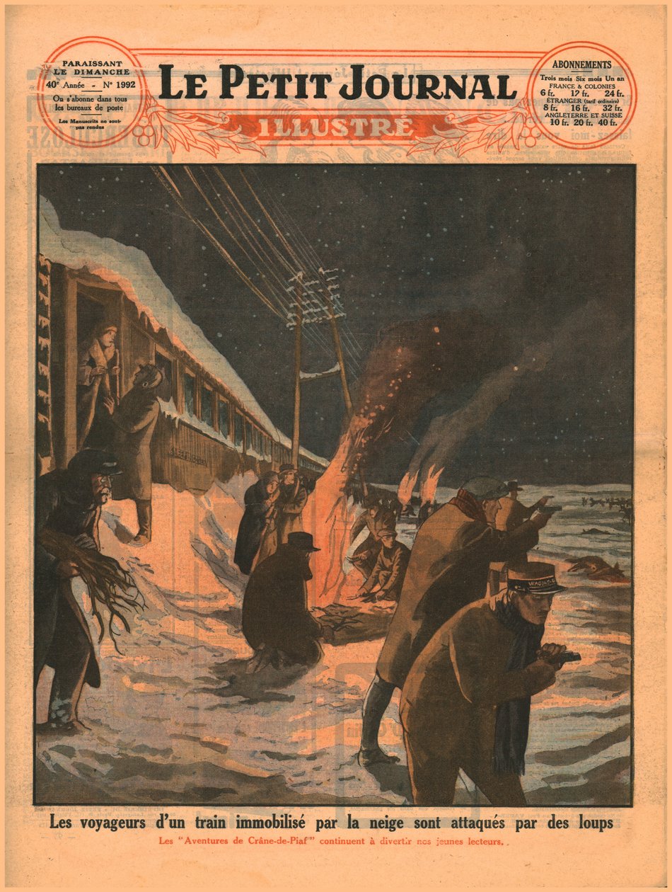 Sudet hyökkäävät junamatkustajiin, 1929. tekijältä Unbekannt