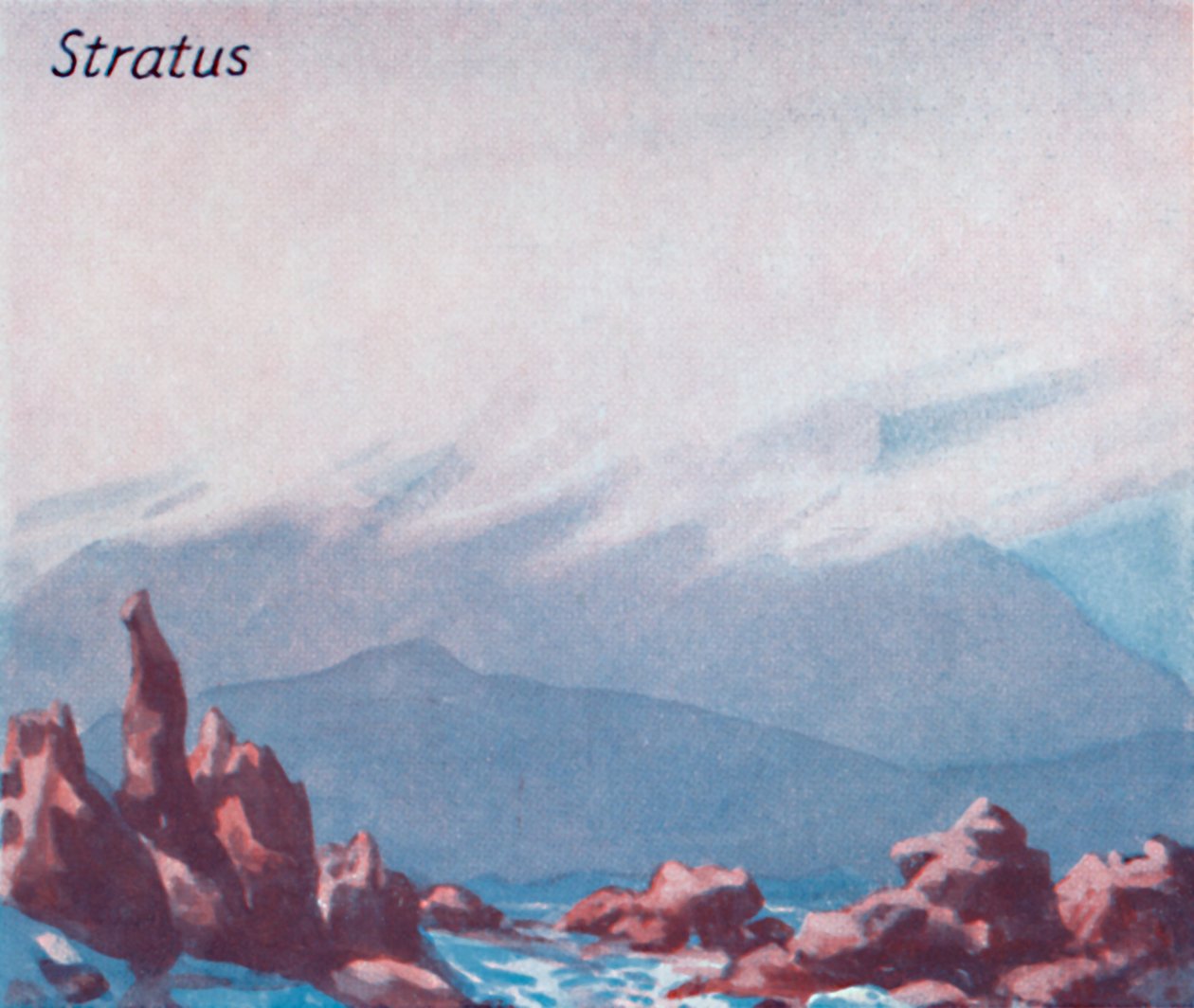 Stratus - Kymmeniä tärkeimmistä pilvimuodoista taivaalla, 1935 tekijältä Unbekannt