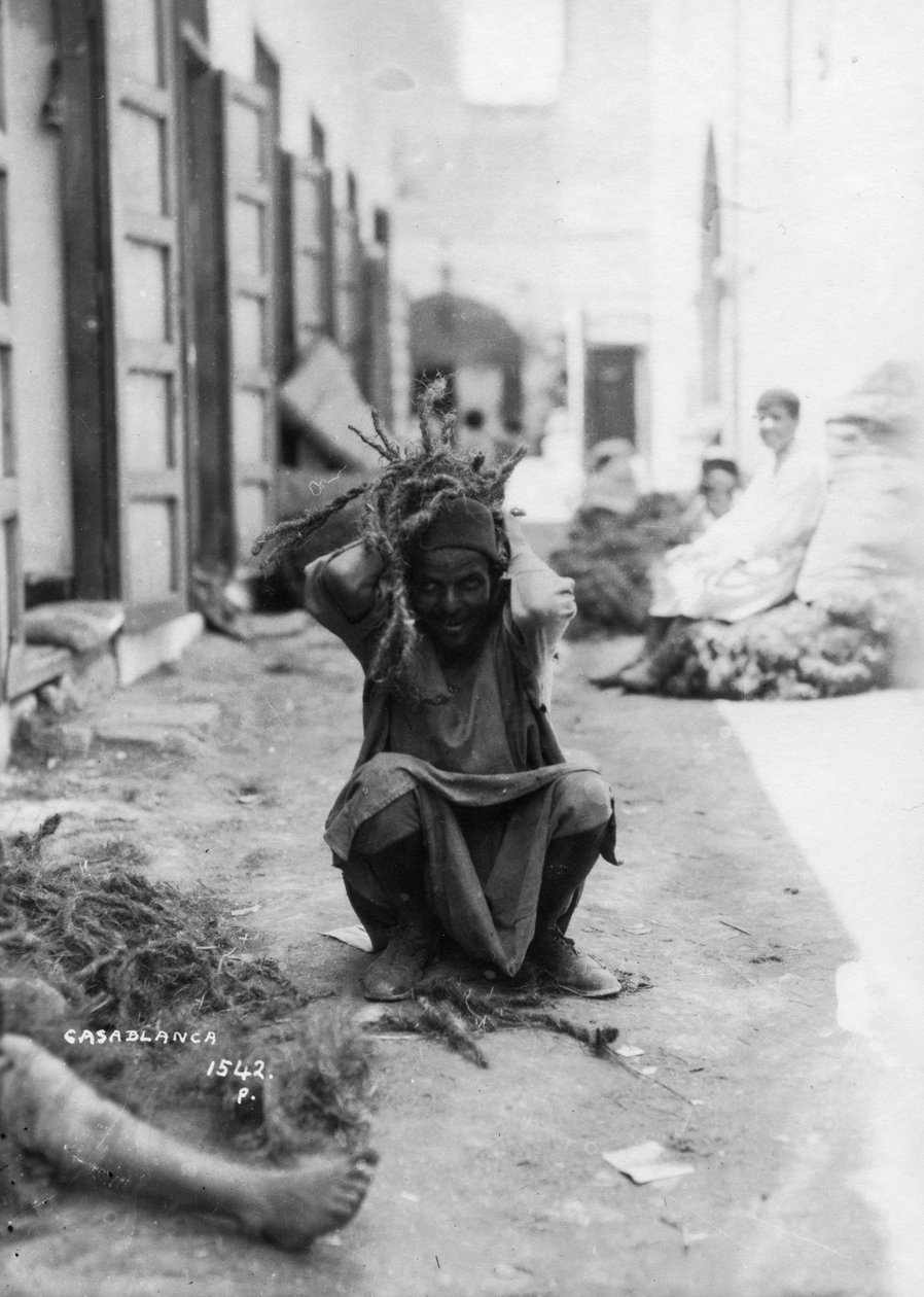 Katukuva, Casablanca, Marokko, 1920-c1930-luku tekijältä Unbekannt