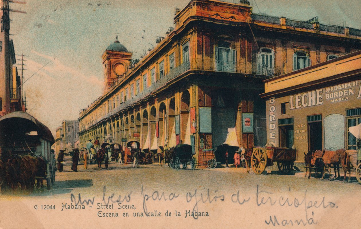Katukuvaus, Havanna, Kuuba, vuodelta 1910 tekijältä Unbekannt