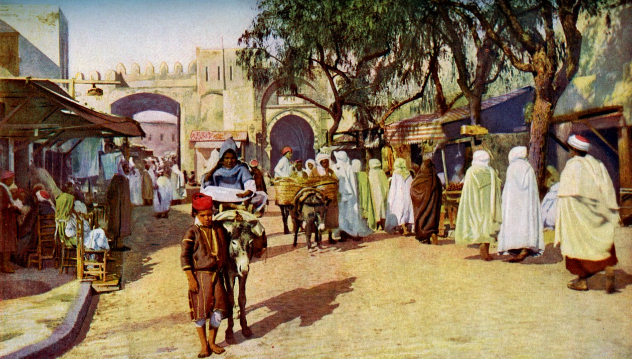 Katukuvaus, Kairouan, Tunisia, vuodelta 1924 tekijältä Unbekannt