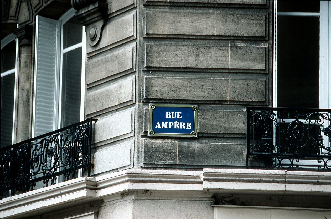 Katukyltti, Rue Ampere, Pariisi, Ranska tekijältä Unbekannt
