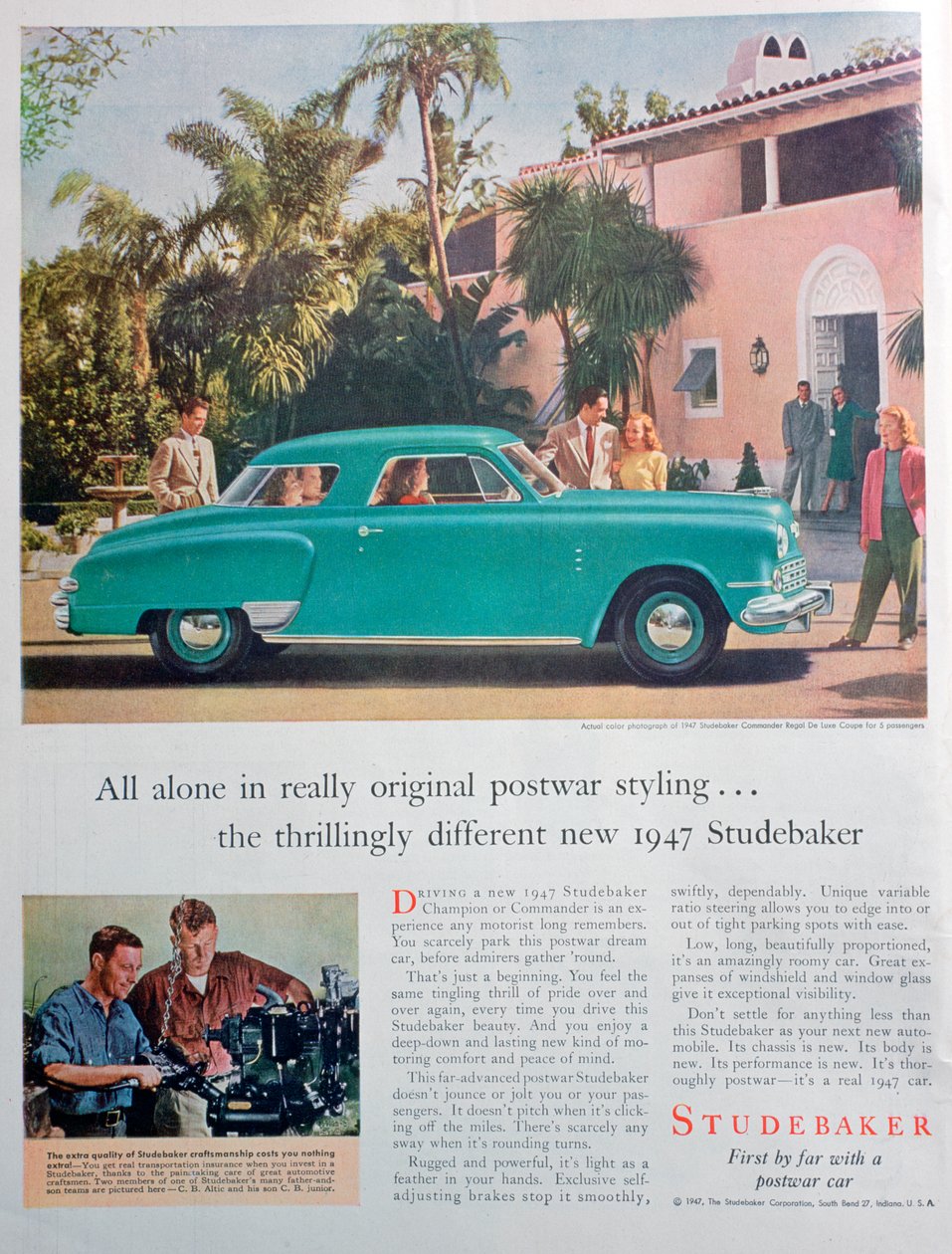 Studebaker-autoilmoitus, 1947 tekijältä Unbekannt
