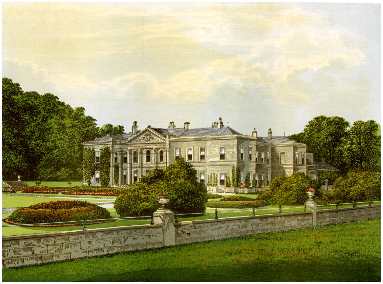 Studley Royal, Yorkshire, Riponin markiisin koti, vuodelta 1880 tekijältä Unbekannt