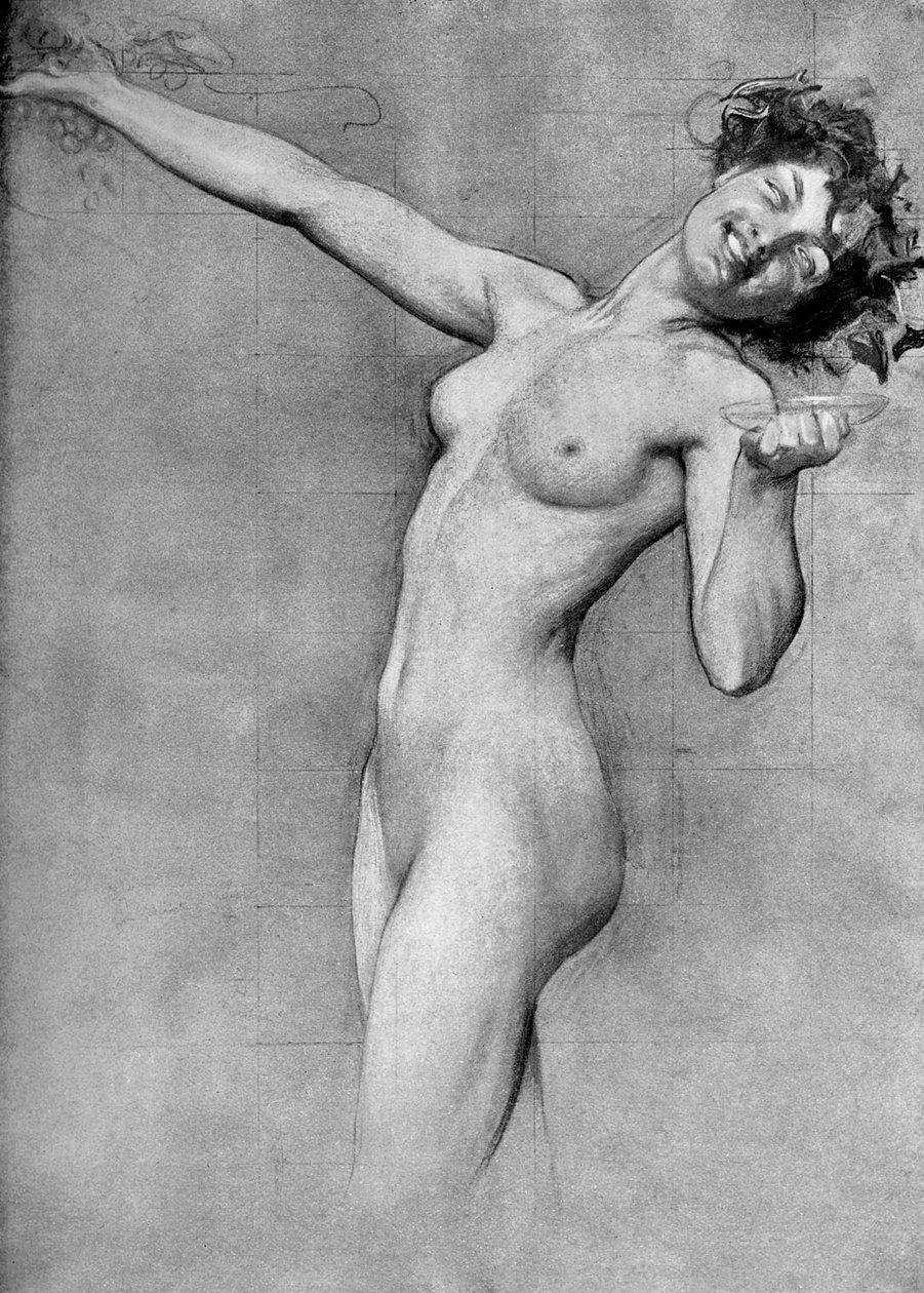 Study for The Vintage Morn, kirjoittanut Herbert James Draper, 1899 tekijältä Unbekannt