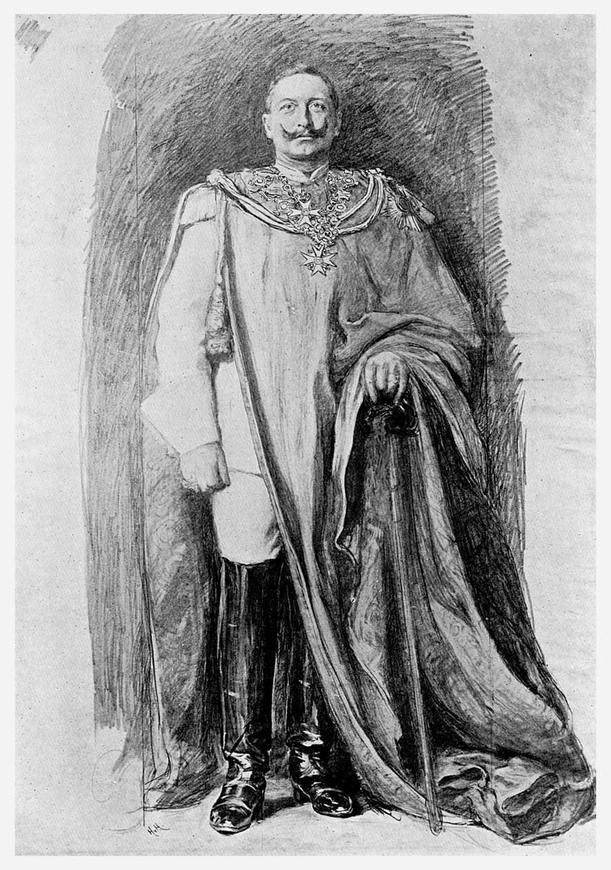 Tutkimus Saksan keisari Wilhelm II:n emalimuotokuvaa varten, 1901 tekijältä Unbekannt