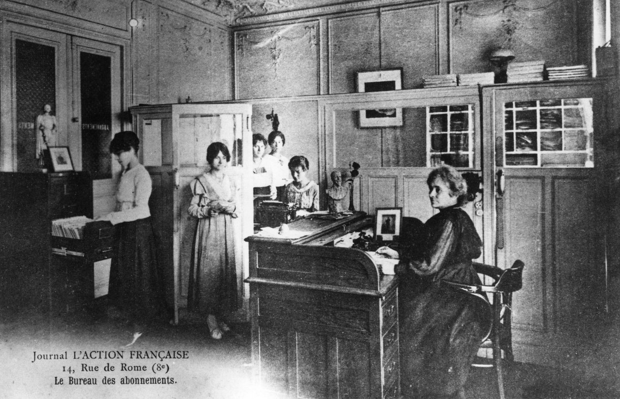 LAction Francaise -sanomalehden tilaustoimisto, Pariisi, 1917 tekijältä Unbekannt