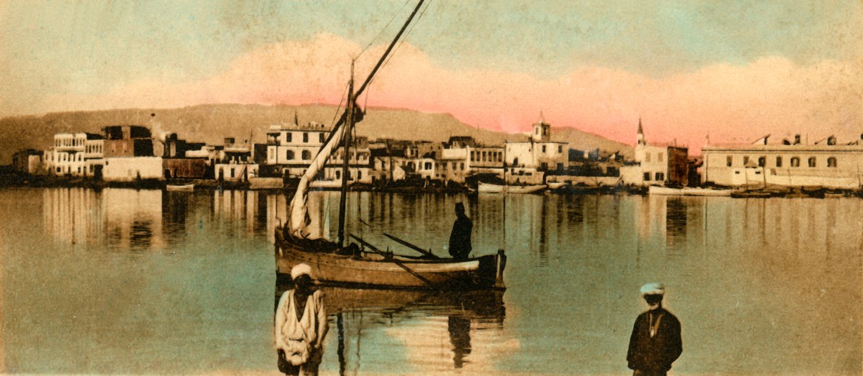 Suez - Näkymä tounille korkeiden vesien aikana, c1918-c1939. tekijältä Unbekannt