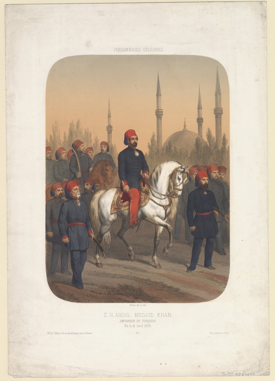 Sulttaani Abdulmecid I 1823-1861, 1845 tekijältä Unbekannt