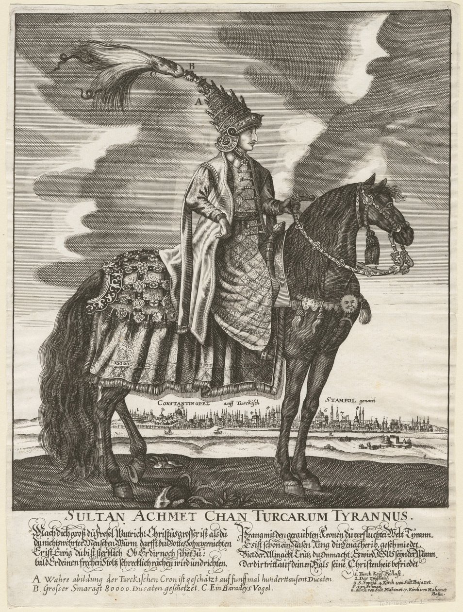 Sulttaani Ahmed III 1673-1736, 1710 tekijältä Unbekannt