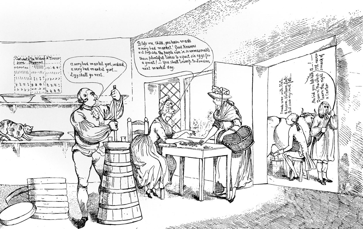 Kesähuvipuisto Farmer G----sissa lähellä Windsoria, 1786 tekijältä Unbekannt