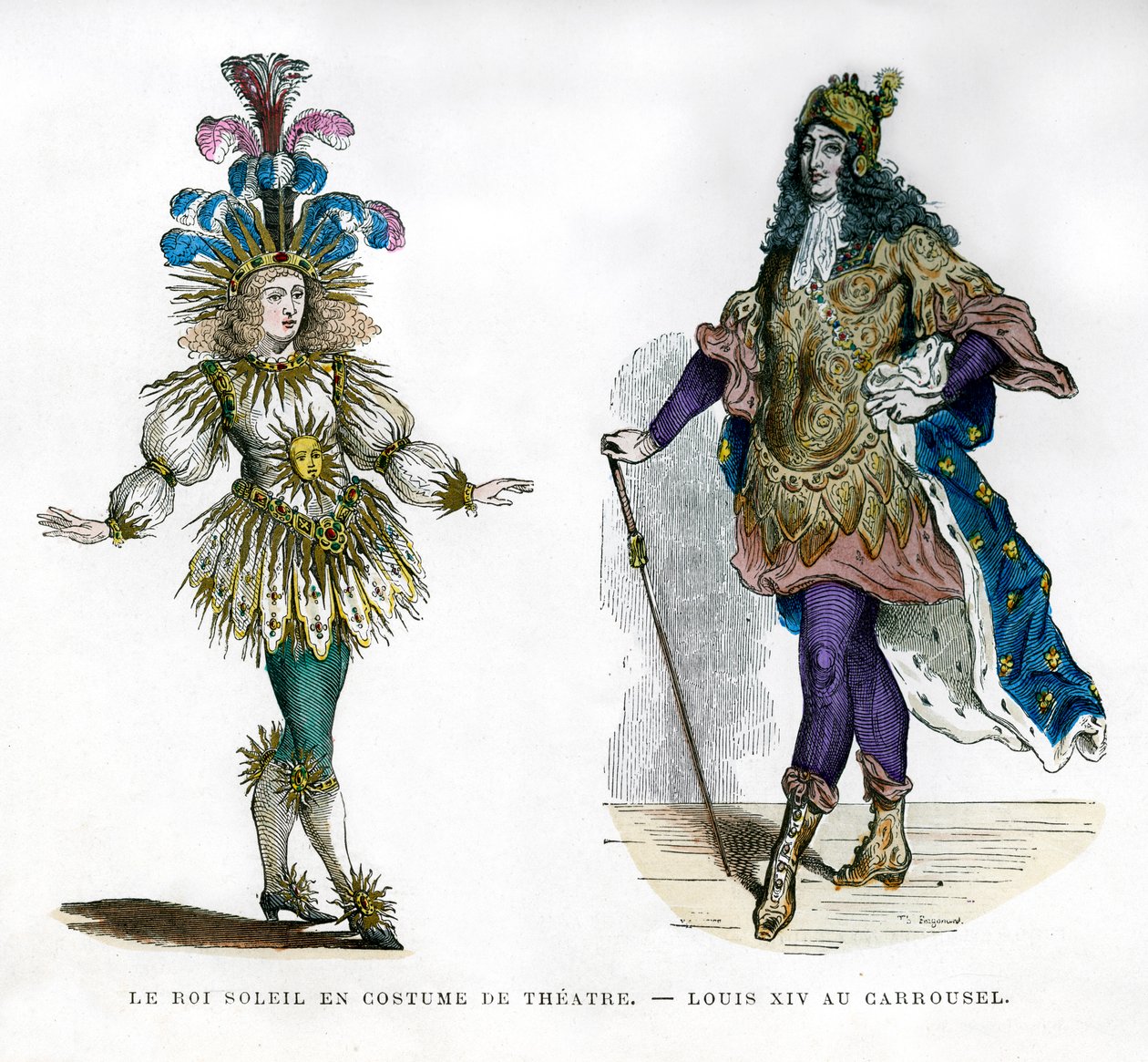 Sun King -teatteriasu ja Ranskan kuningas Ludvig XIV, 1882-1884 tekijältä Unbekannt