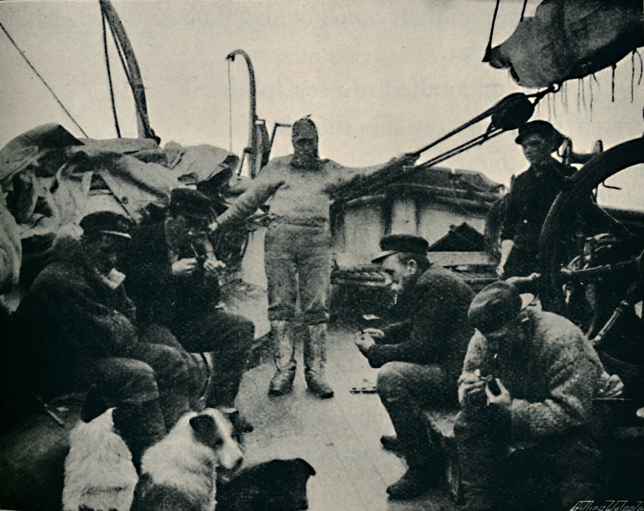 Sunnuntai-iltapäivä laivalla, 1895, 1897 tekijältä Unbekannt