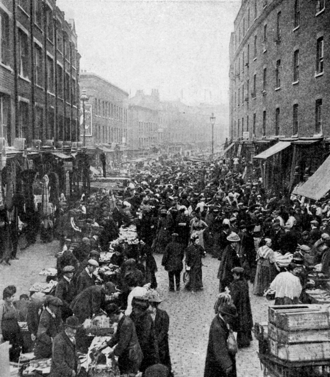 Sunnuntaimarkkinat, Wentworth Street, East London, 1930-luku tekijältä Unbekannt
