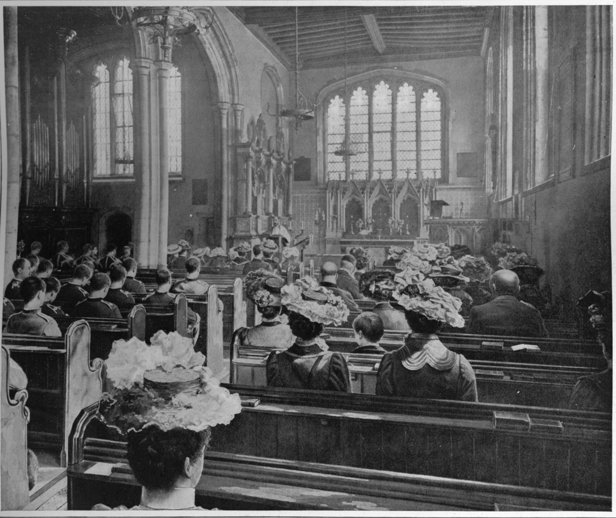 Sunnuntaiaamun jumalanpalvelus Pyhän Pietarin kirkossa Lontoossa, vuonna 1903 1903 tekijältä Unbekannt