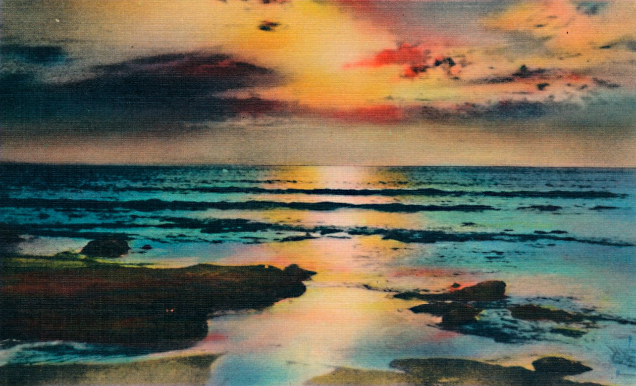 Auringonlasku Tyynellämerellä. La Jolla, Kalifornia, 1941 tekijältä Unbekannt